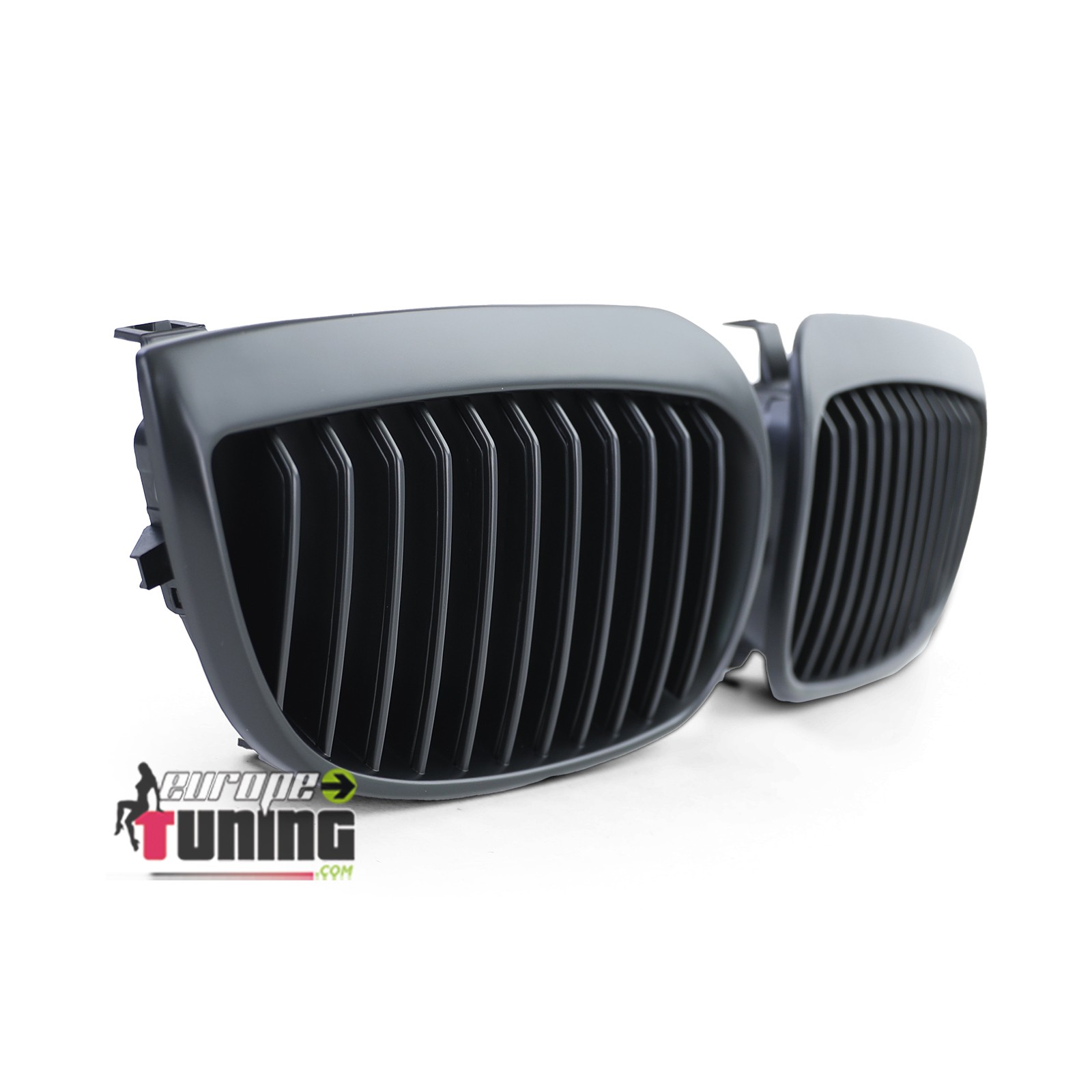 GRILLES CALANDRES NOIRES BMW SERIE 1 E81 E87 E82 E88 PHASE 1 2004-2007 (04591)