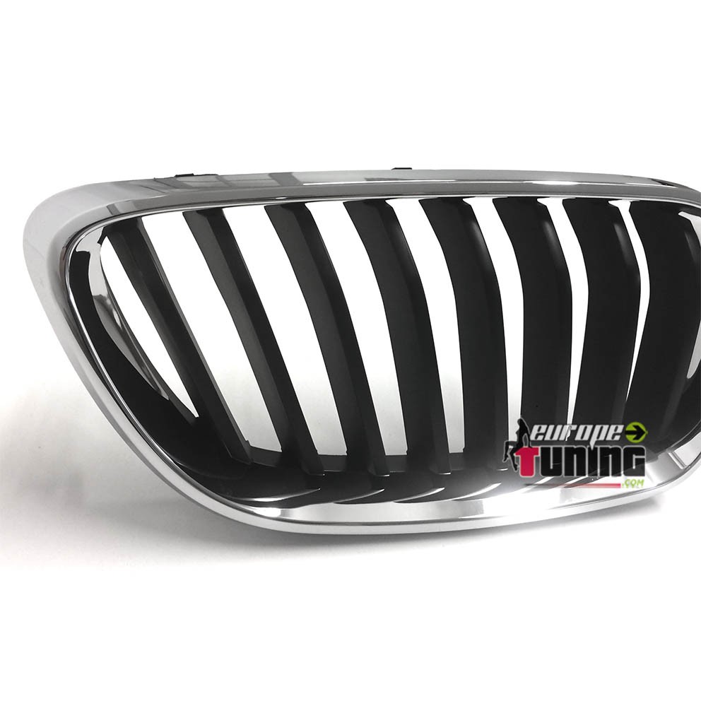 GRILLES CALANDRES NOIRES AVEC CONTOURS CHROME LOOK M BMW SERIE 2 F22 F23 (04686)