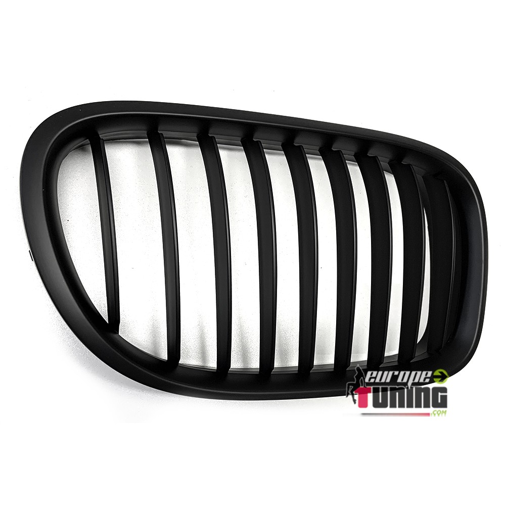 GRILLES CALANDRES NOIRES MATES SPORT BMW SERIE 7 F01 F02 LCI AVEC CAMERA 2012-2016 (05114)