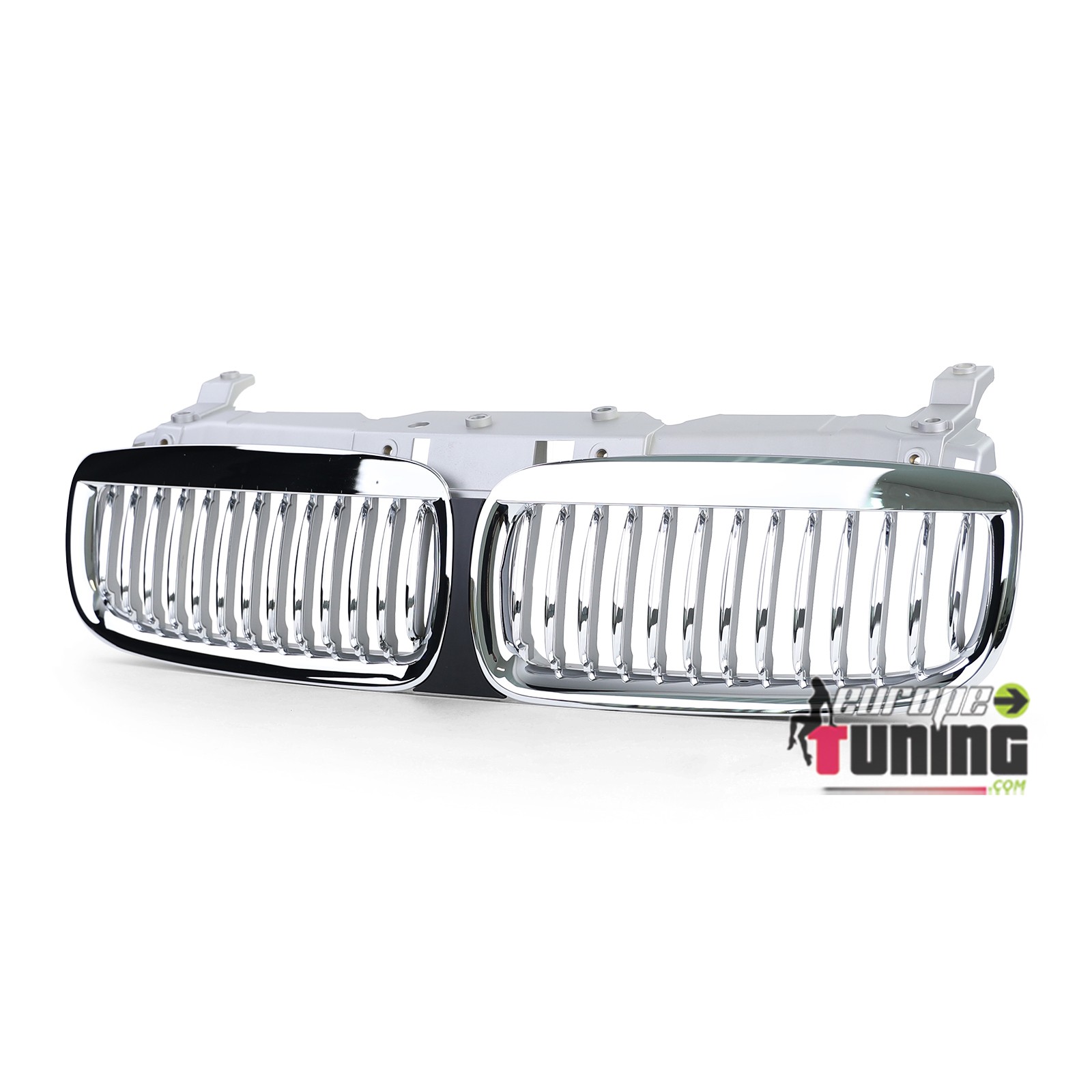 GRILLES CALANDRES SPORT CHROME BMW SERIE 7 E65 E66 PH1 2001-2006 (05332)