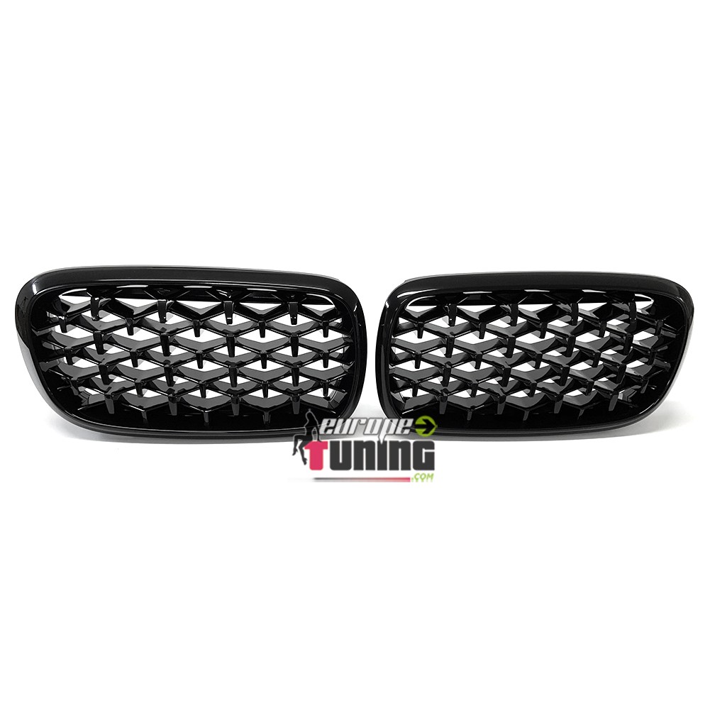 GRILLES CALANDRES SPORT LUXE STYLE DIAMANT NOIR POUR BMW X5 F15 ET X6 F16 (05122)