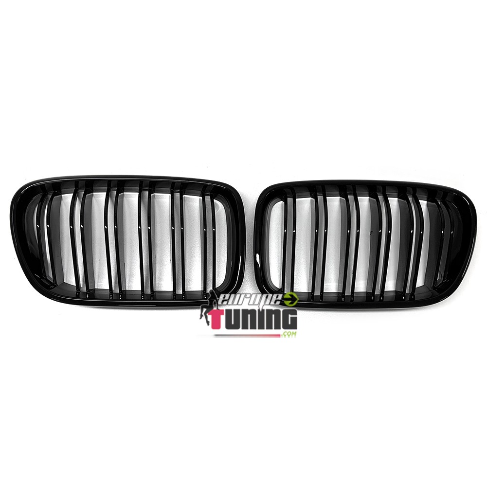 GRILLES CALANDRES SPORT NOIR BRILLANT DOUBLES LAMES BMW X3 F25 2010-2014 (05126)