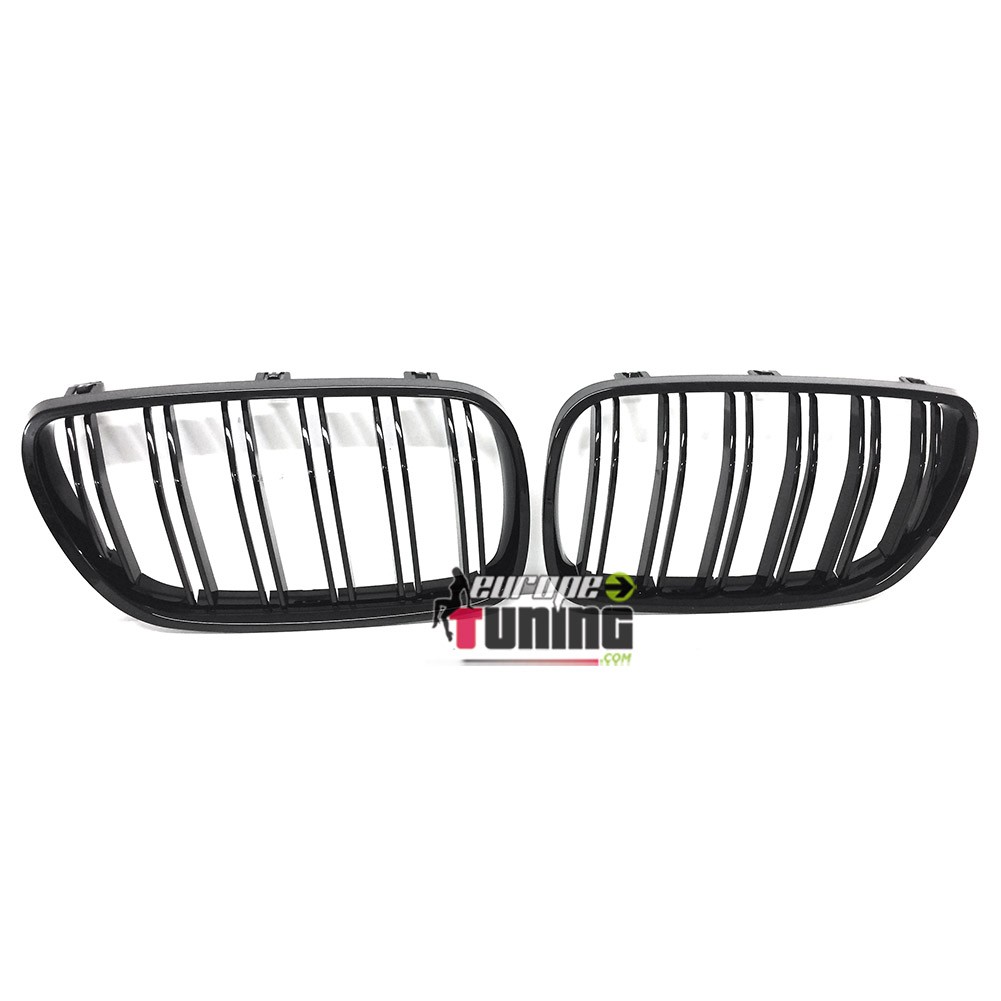 GRILLES CALANDRES SPORT NOIRES DOUBLE AILETTES BMW X3 E83 2006-2010 (04828)