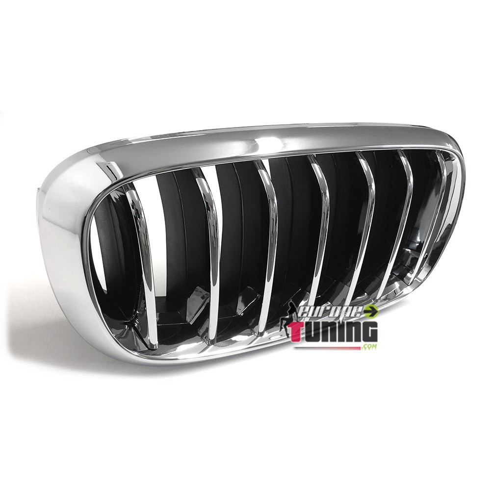 GRILLES DE CALANDRES SPORT CHROME POUR BMW X5 F15 et X6 F16 2013-2018 (04824)