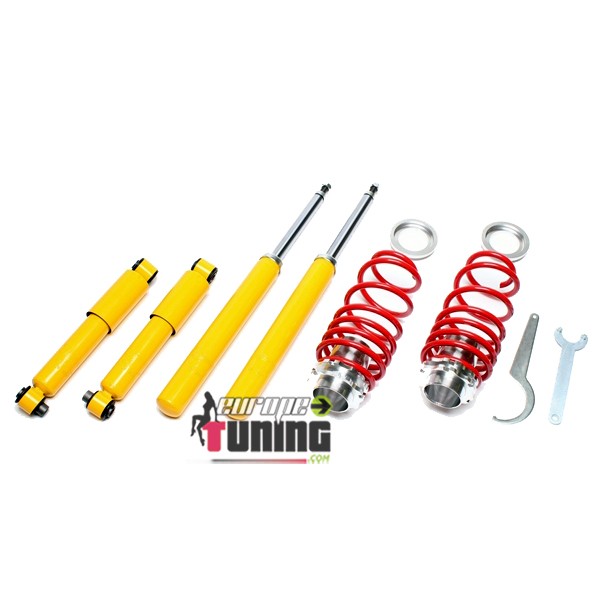 KIT AMORTISSEURS SPORT FILETES REGLABLES PEUGEOT 106 et  CITROEN SAXO (03694)