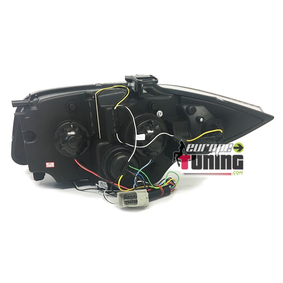 PHARES FEUX AVANTS ANGEL DEVIL EYES LED NOIRS BMW SERIE 1 E81 E82 E87 E88﻿ 2004-2011 (04205)