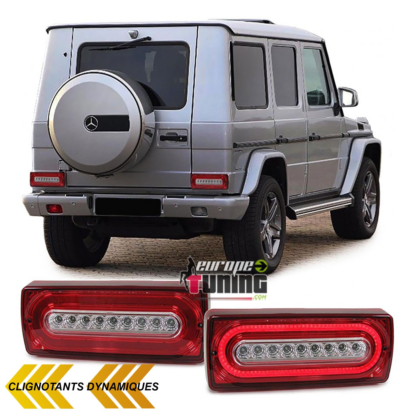 FEUX CELIS LED A CLIGNOTANTS DYNAMIQUES MERCEDES CLASSE G W463 (04658)