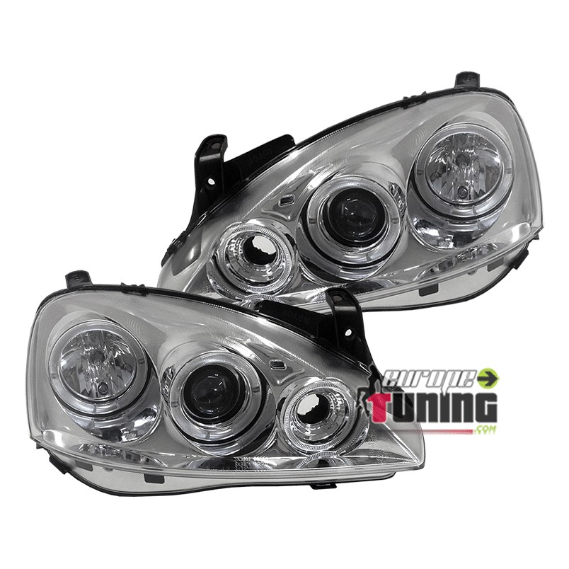 PHARES ANGEL EYES CHROM OPEL CORSA C (10475)