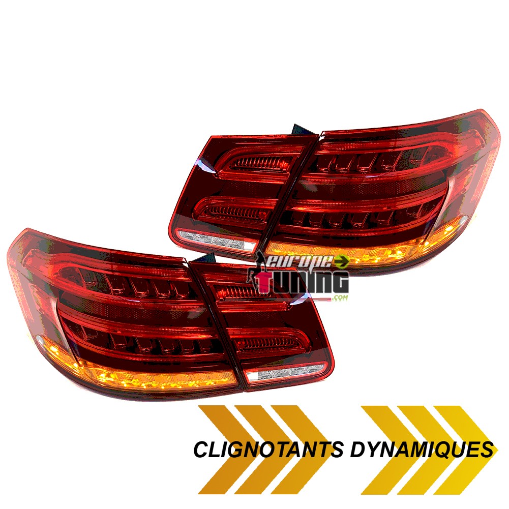 FEUX LOOK PHASE 2 A LED DYNAMIQUES POUR MERCEDES CLASSE E BERLINE W212 PH1 2009-2013 (05448)