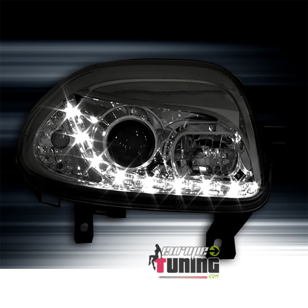 PHARES BANDES LED FEUX DEVIL EYES RENAULT CLIO 2 / CLIO B 1998-2001 (13637)