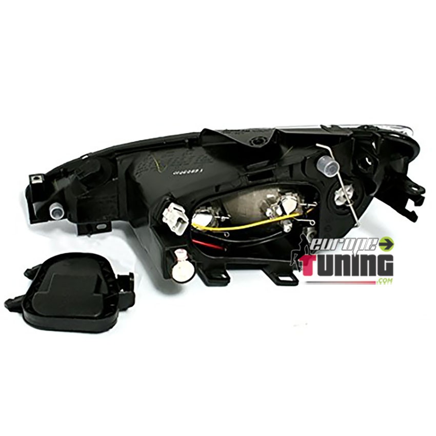 PHARES FEUX AVANTS FOND NOIR PEUGEOT 206 de 2002 à 2008 en H7/H7 (03732)