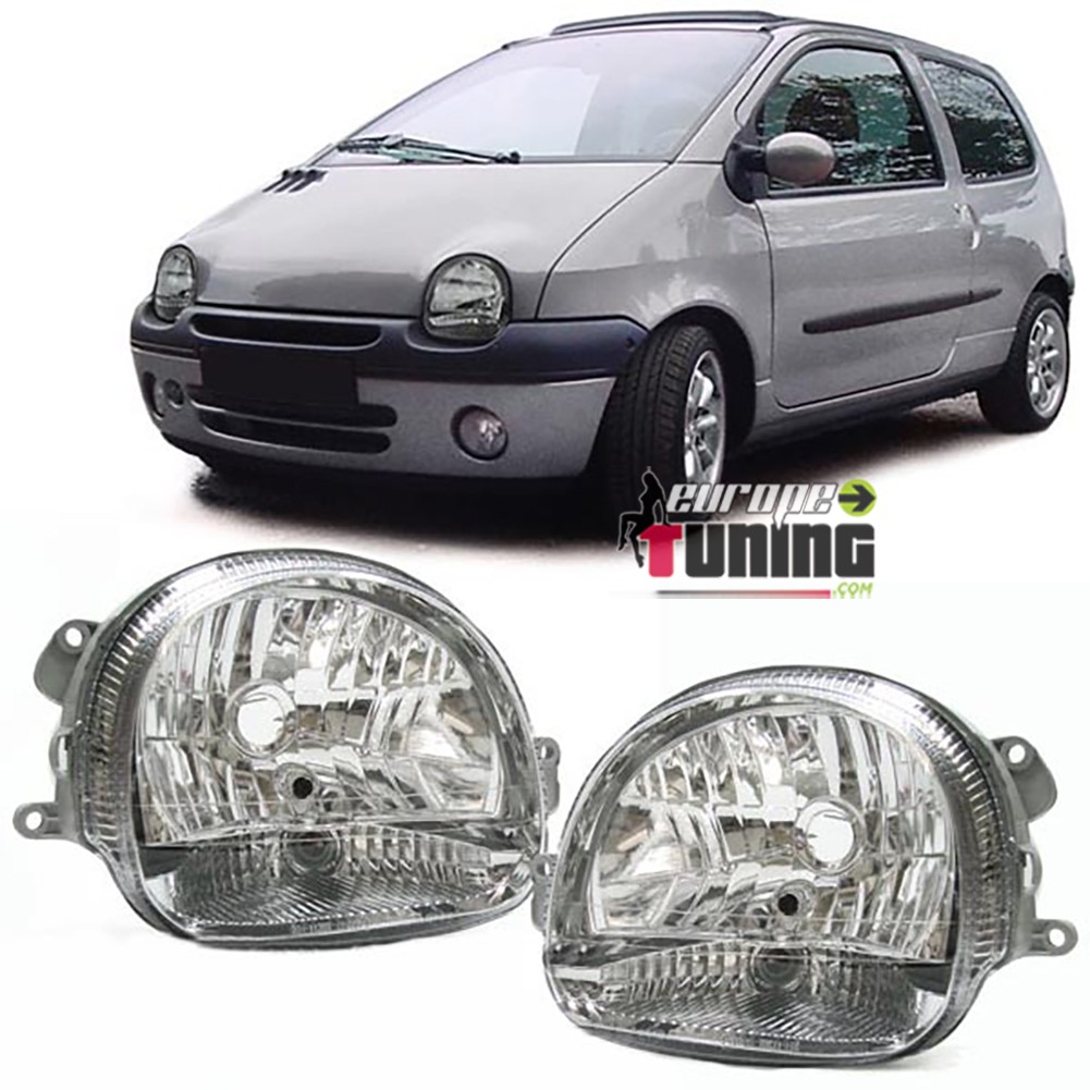 PHARES TOUT CHROME A VITRES LISSES FEUX RENAULT TWINGO 1 1992-2007 (11217)