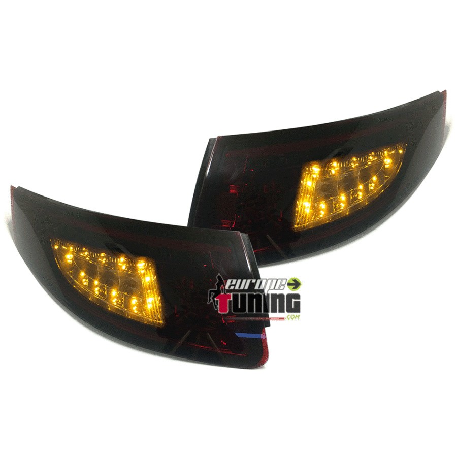 FEUX ROUGES NOIRS A LED PORSCHE 911 TYPE 997 2004-2008 LOOK PHASE 2 (00295)