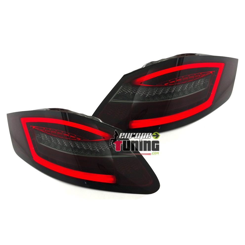 FEUX LEDS CELIS CLIGNOTANTS DYNAMIQUES PORSCHE BOXSTER ET CAYMAN 987 ROUGES FUMES (04475)