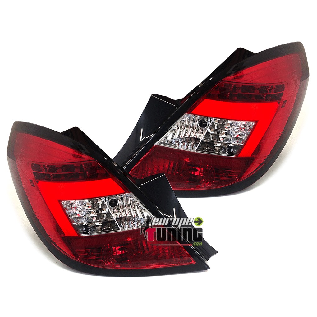 FEUX ROUGES LED CELIS LCI LIGHT BAR OPEL CORSA D PHASES 1 et 2 EN 5 PORTES (04751)