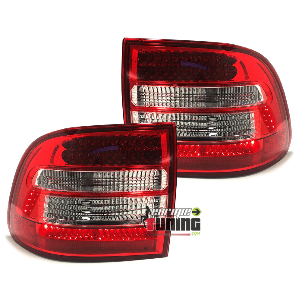 PAIRE DE FEUX A LEDS ROUGE CLAIR PORSCHE CAYENNE I 2002-2007 (03254)