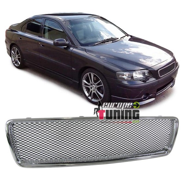 GRILLE CALANDRE CHROME SANS SIGLE SPORT VOLVO S80 2003-2006 (02831)