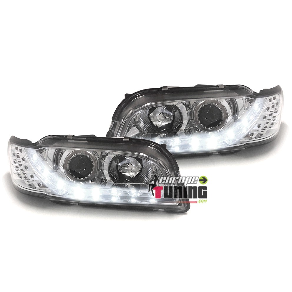 PHARES FEUX AVANTS DEVIL EYES AVEC CLIGNOTANTS LED VOLVO V40 ET S40 (13907)