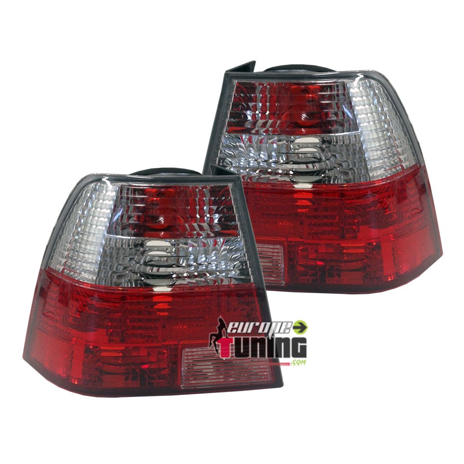 2 FEUX LEXUS ROUGES CRISTAL POUR VOLKSWAGEN VW BORA BERLINE 1998-2005 (12407)