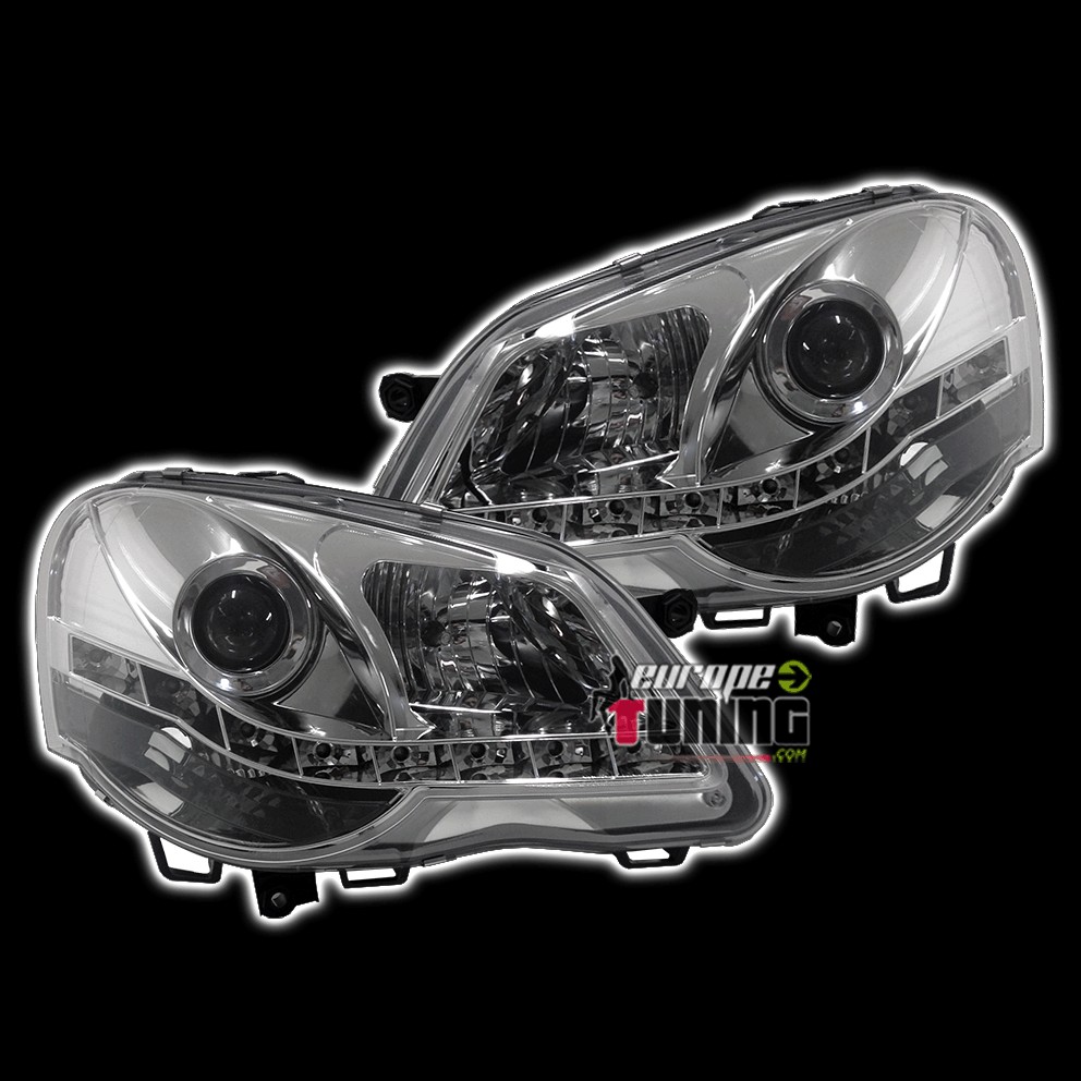 PHARES DEVIL EYES VW VOLKSWAGEN POLO 9N3 CHROM (00912)