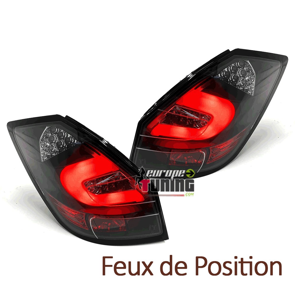 FEUX NOIRS LED LIGHTBAR POUR SKODA FABIA II BERLINE & BREAK 2007-2014 (05584)