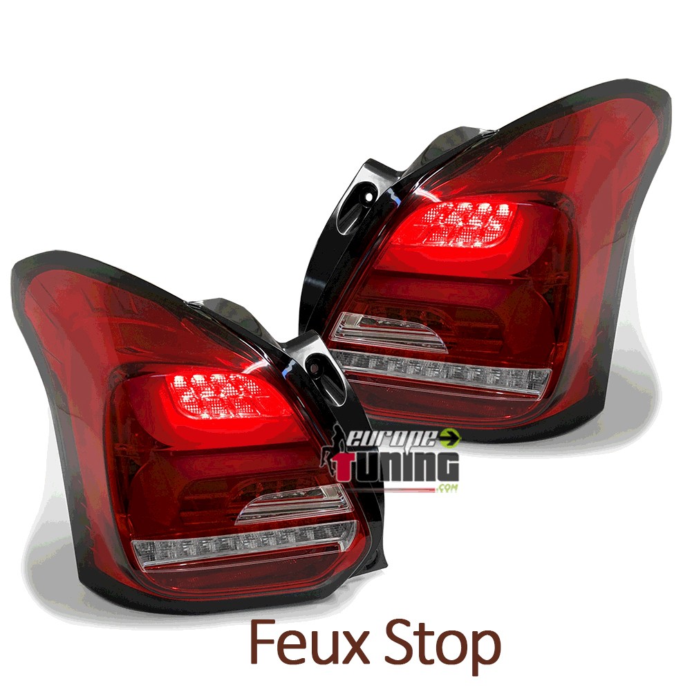 FEUX ROUGES AVEC CLIGNOTANTS LED SEQUENCIELS POUR SUZUKI SWIFT III 2017-  (05450)