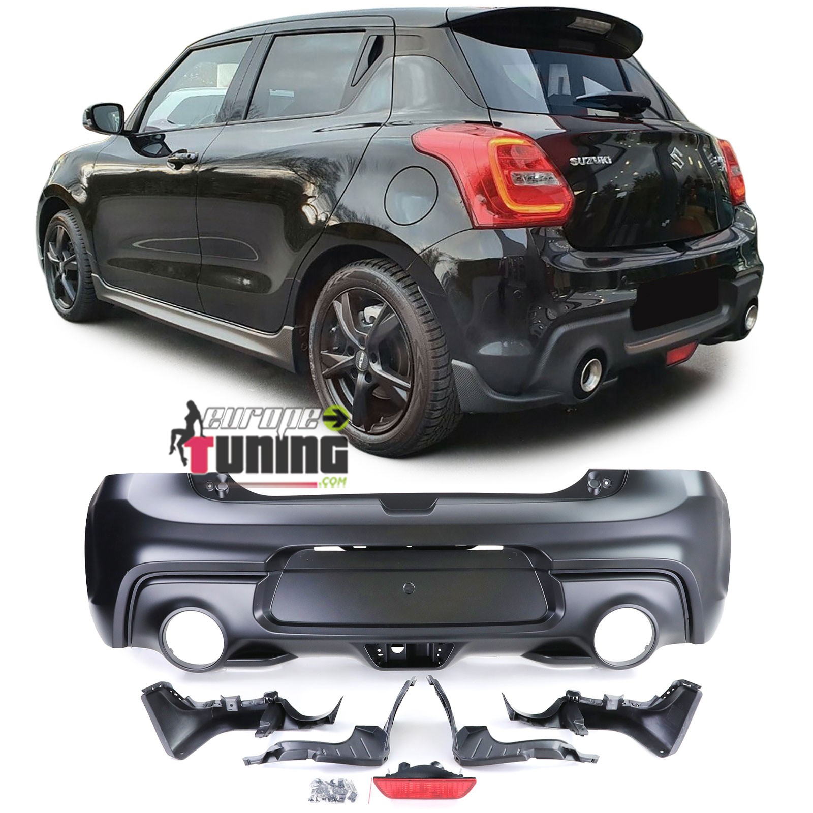 PARE CHOCS ARRIERE PACK SPORT POUR SUZUKI SWIFT III (05422)