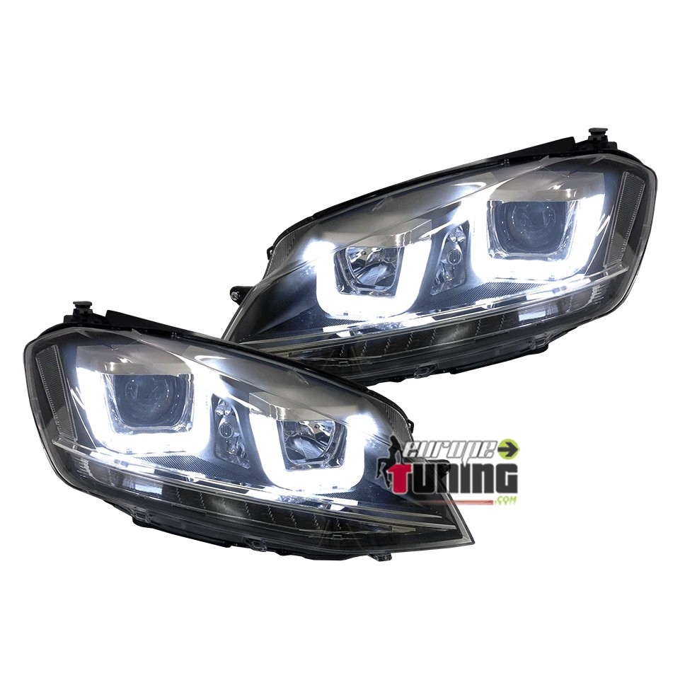 PHARES FEUX AVANTS DE JOUR DIURNES DRL CLIGNO LED VW VOLKSWAGEN GOLF 7 (03776)