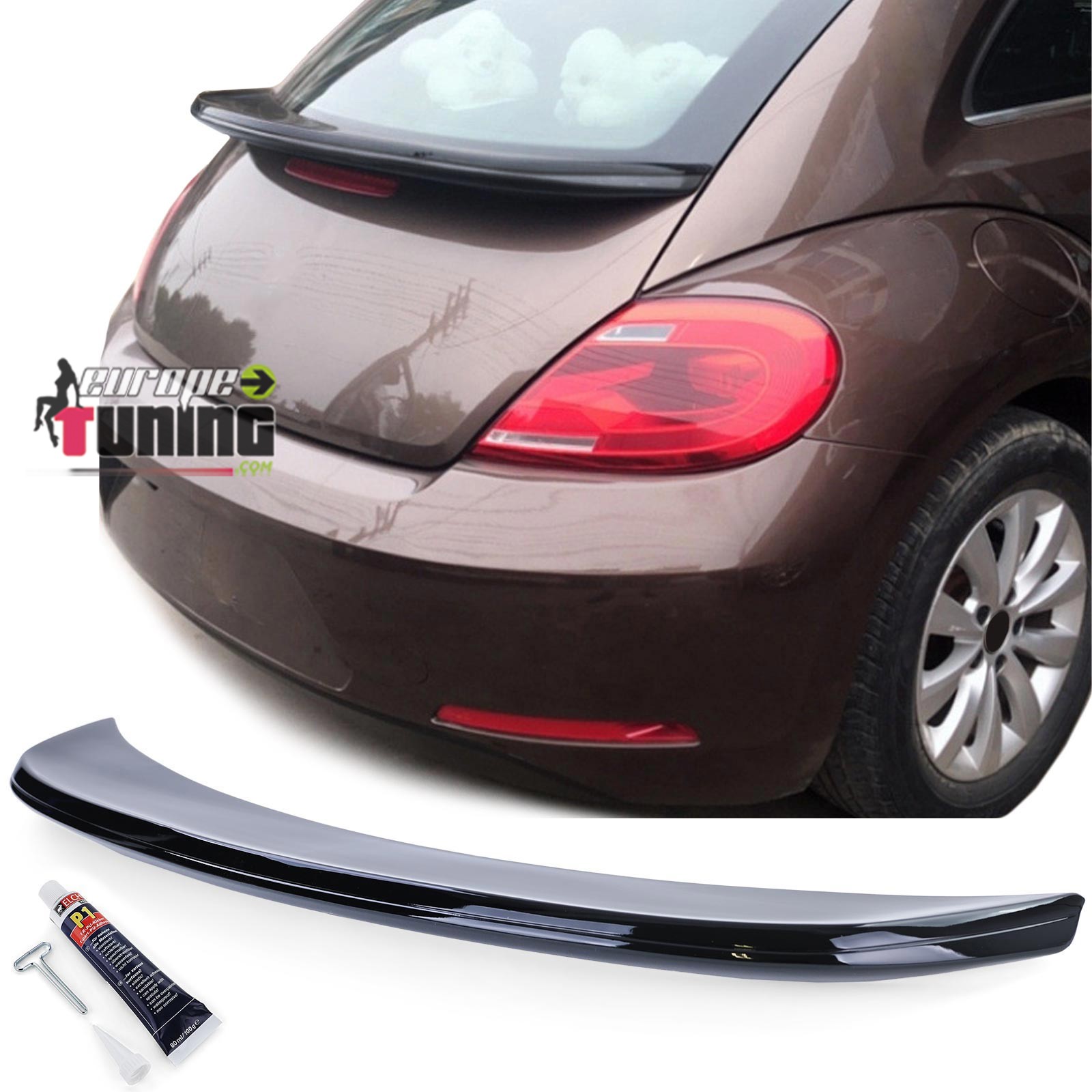 BECQUET SPOILER COFFRE SPORT NOIR BRILLANT VW BEETLE 5C 2011-2019 (05536)