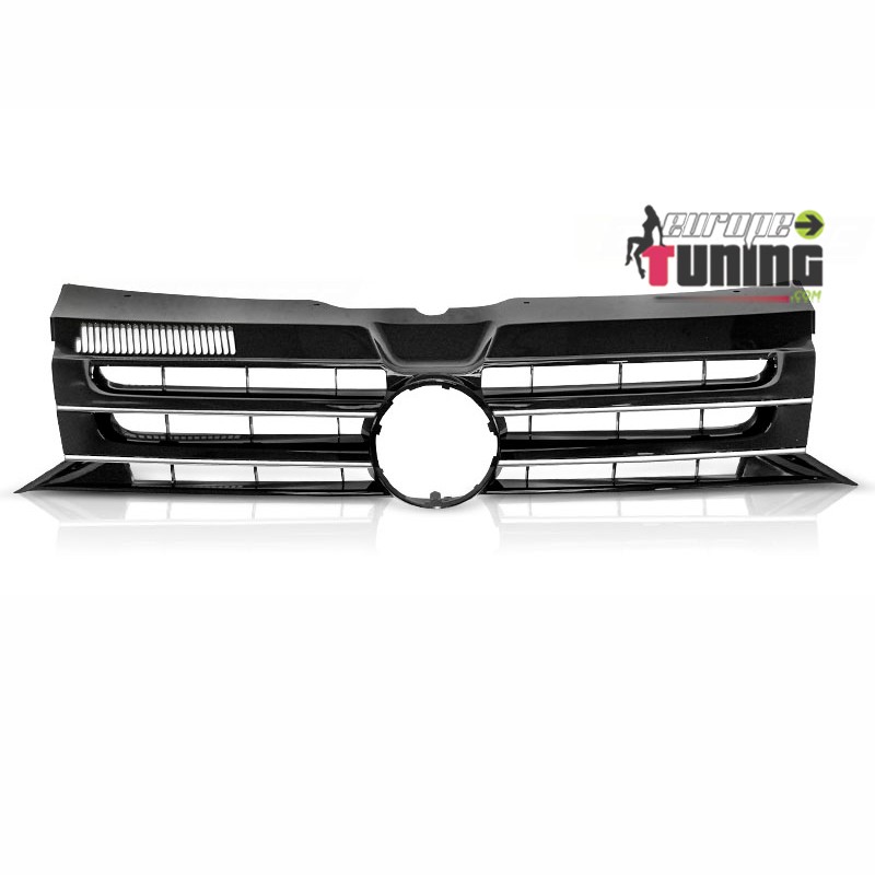 CALANDRE SPORT NOIRE ET CHROME VOLKSWAGEN VW T5 CARAVELLE MULTIVAN FACELIFT 09-15 (05640)