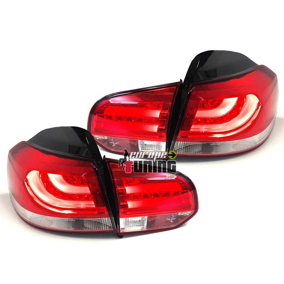 FEUX ROUGES PACK SPORT A LED AVEC TUBES CELIS LIGHTBAR LCI POUR VW VOLKSWAGEN GOLF 6 (04704)