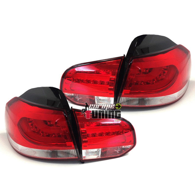 FEUX ROUGES PACK SPORT A LED AVEC TUBES CELIS LIGHTBAR LCI POUR VW VOLKSWAGEN GOLF 6 (04704)