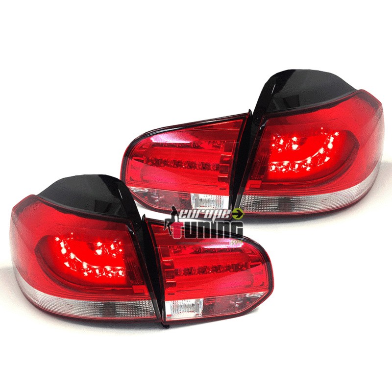 FEUX ROUGES PACK SPORT A LED AVEC TUBES CELIS LIGHTBAR LCI POUR VW VOLKSWAGEN GOLF 6 (04704)