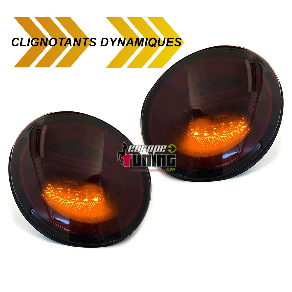 FEUX CELIS ROUGES NOIRS AVEC CLIGNOTANTS LED SEQUENCIELS VW NEW BEETLE PH1 1998-2005 (05460)