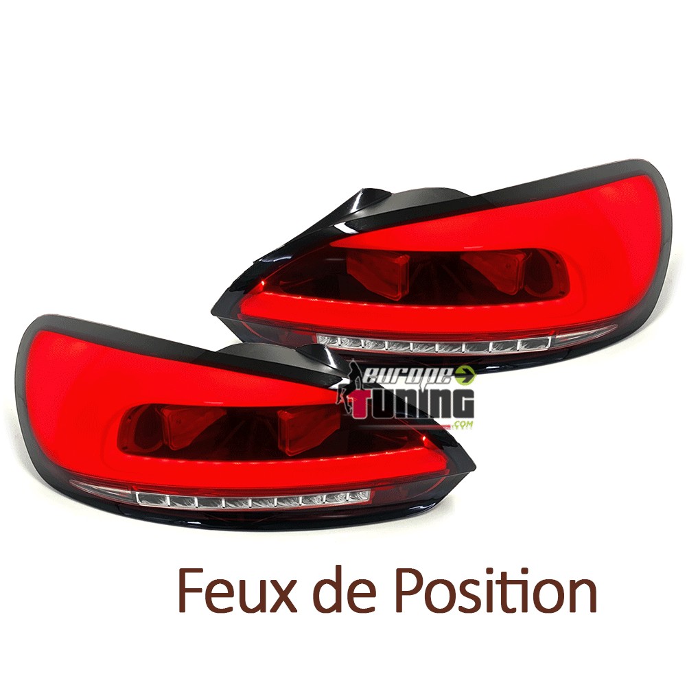 FEUX SPORT ROUGES TUBES LED CELIS VW SCIROCCO III 2008-2014 (05369)