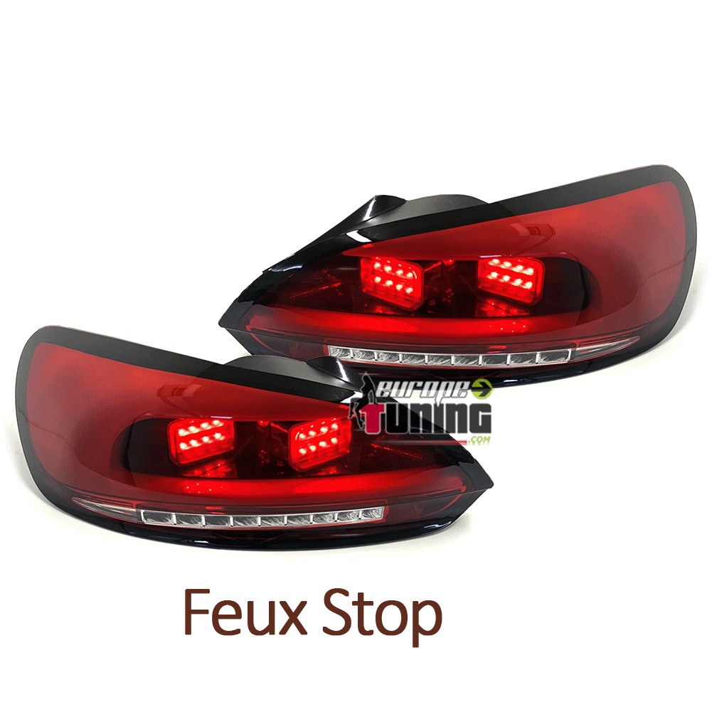 FEUX SPORT ROUGES TUBES LED CELIS VW SCIROCCO III 2008-2014 (05369)