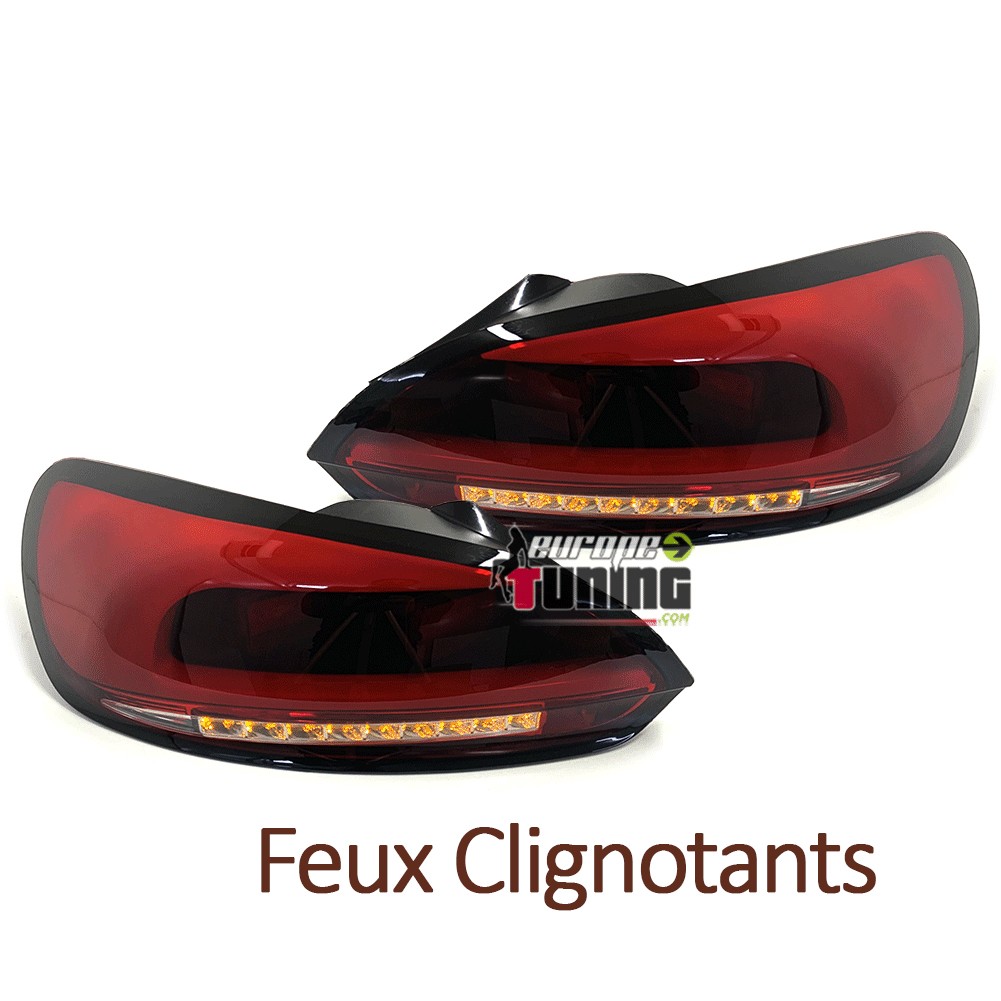 FEUX SPORT ROUGES TUBES LED CELIS VW SCIROCCO III 2008-2014 (05369)