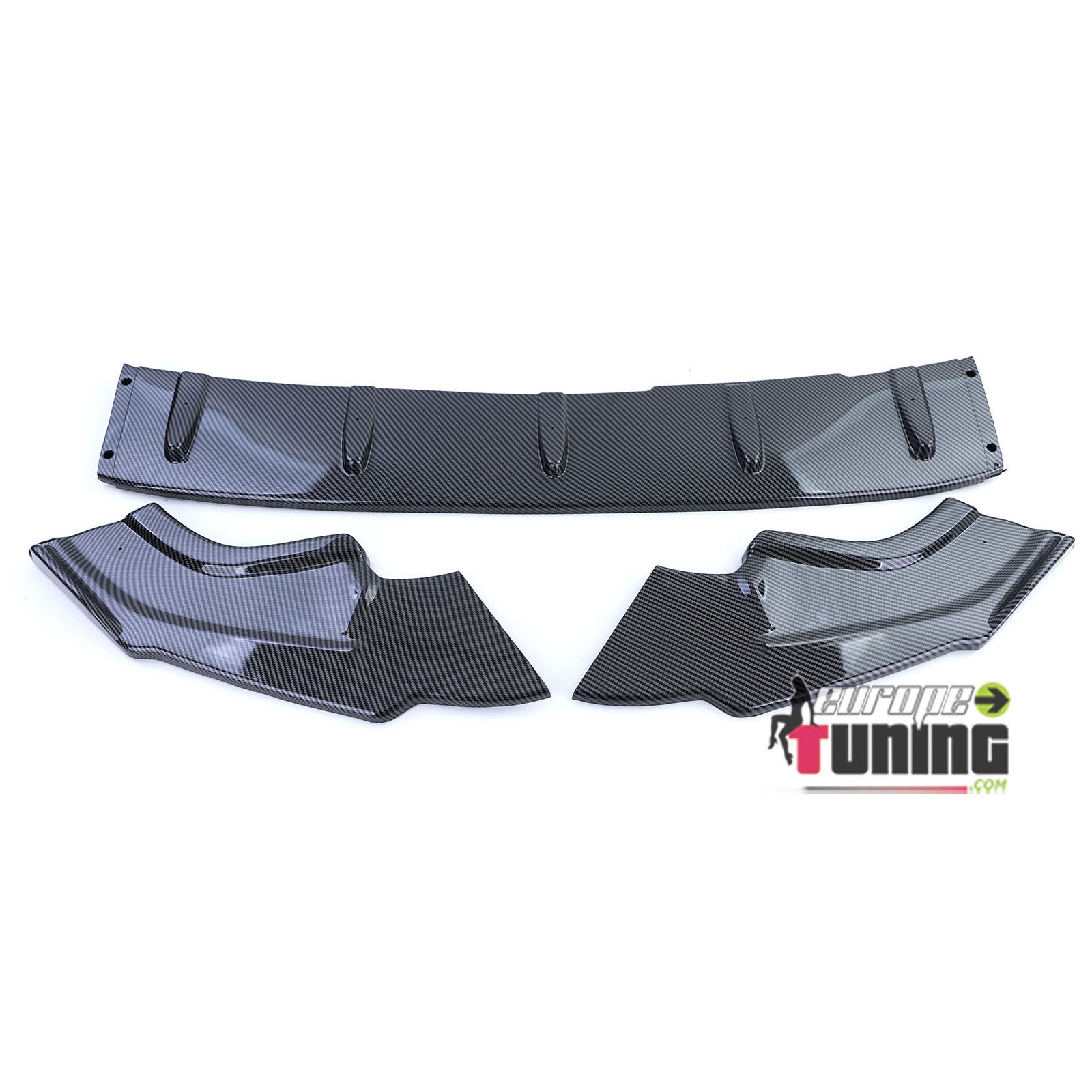 LAME DE SPOILER CARBONE POUR PARE-CHOCS SPORT VW GOLF 7 GTI GTD & R-LINE (05561)