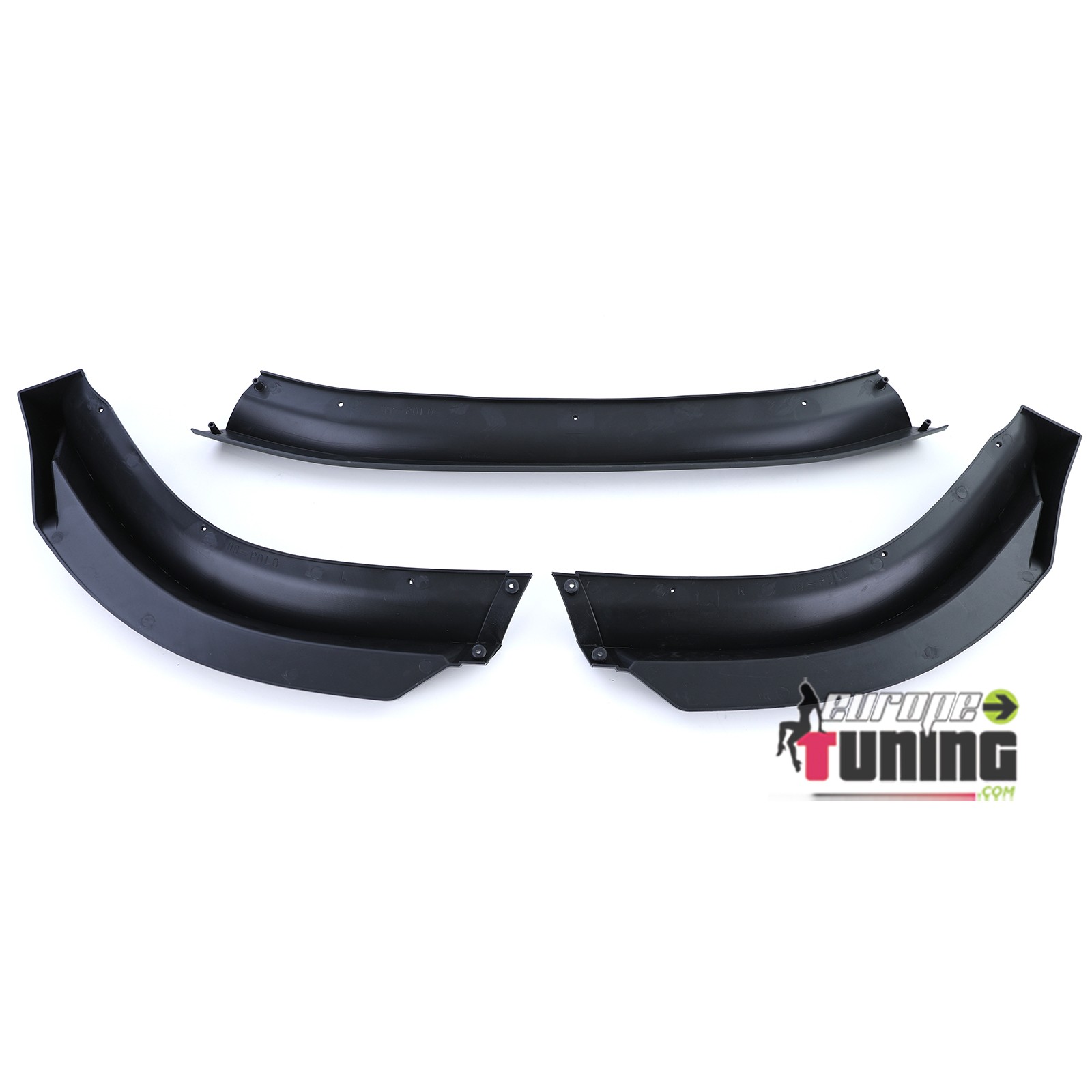 SPOILER AVANT SPORT NOIR BRILLANT POUR PARE CHOCS VW POLO 9N3 2005-2009 (05541)