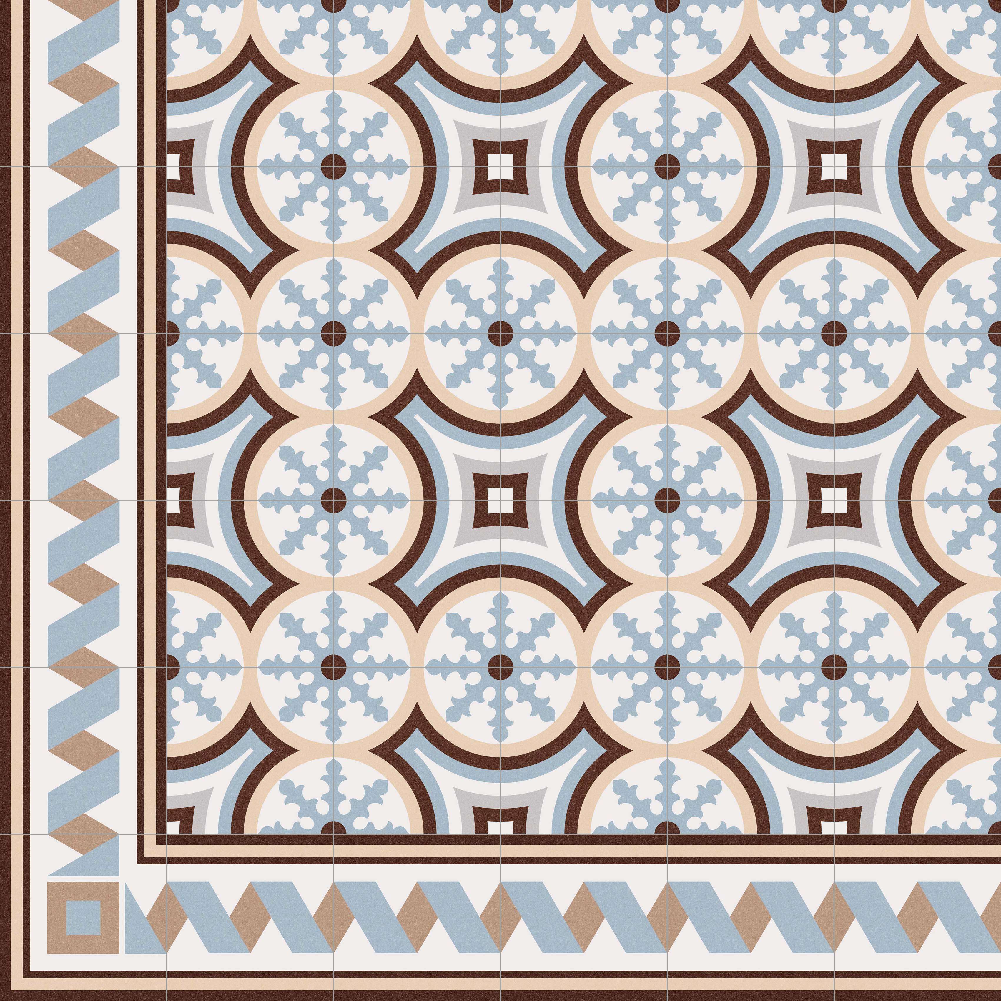 1900 BELTRI 20 x 20 cm Carrelage aspect carreaux de ciment