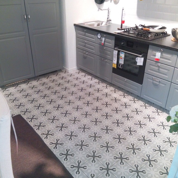 1900 LLAGOSTERA GRIS 20 x 20 cm Carrelage aspect carreaux de ciment