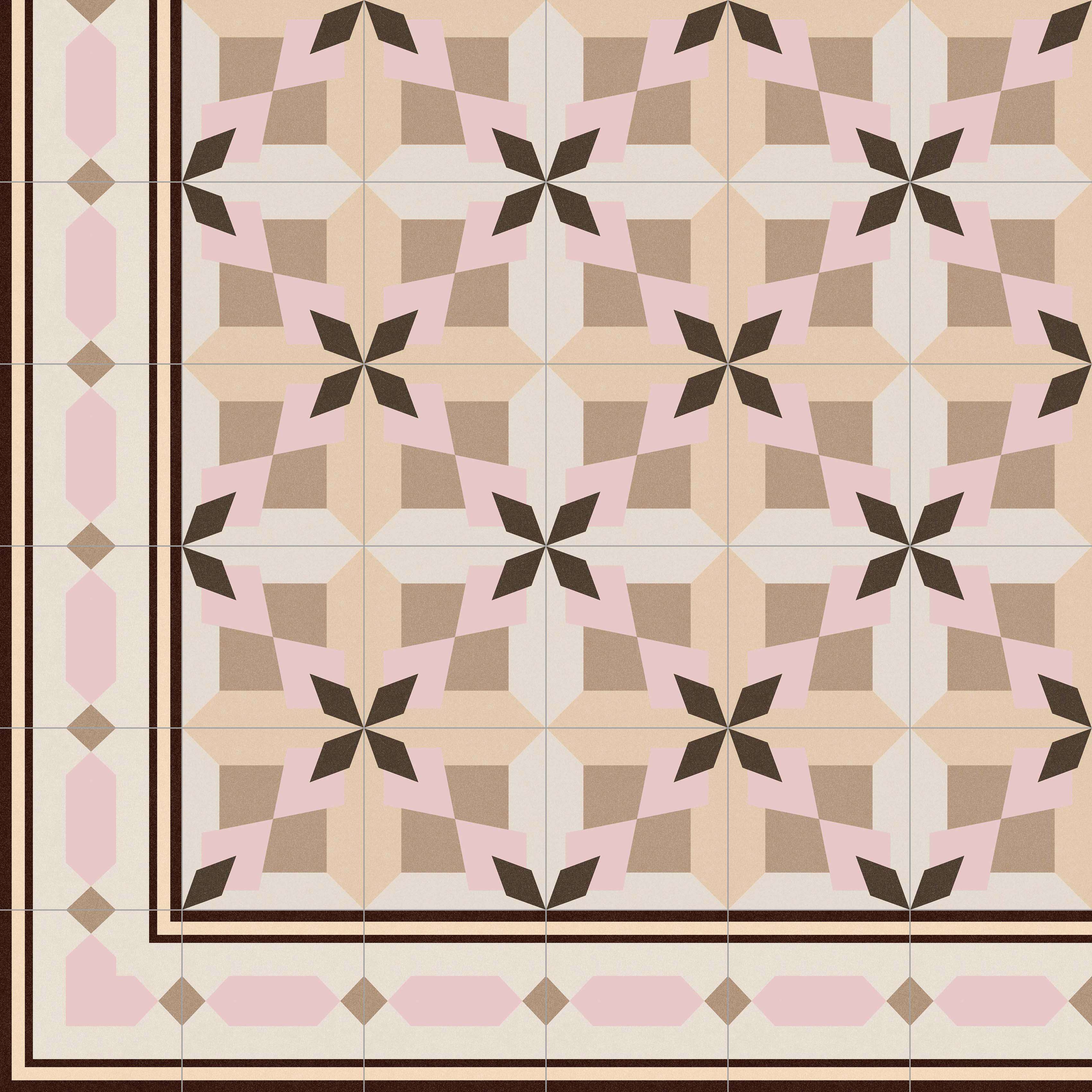 1900 MORERA BEIGE 20 x 20 cm Carrelage aspect carreaux de ciment