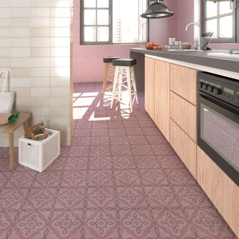 BENACO TERCELLO CORAL 20 x 20 cm - Carrelage aspect carreaux de ciment