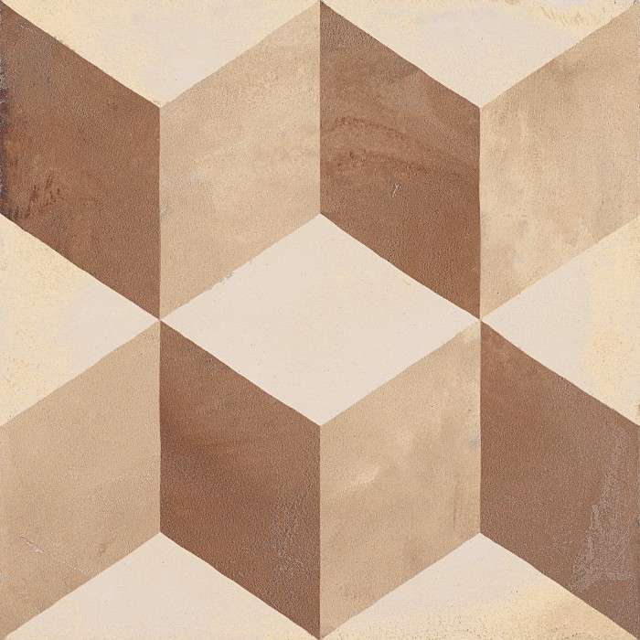 TERRA CUBO BEIGE - 20x20cm  - Carrelage aspect ciment vieilli