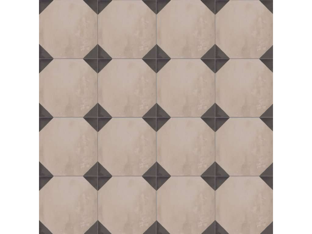 TERRA OTTAGONO - 20x20 cm - Froid Carrelage aspect ciment vieilli