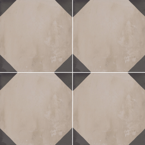 TERRA OTTAGONO - 20x20 cm - Froid Carrelage aspect ciment vieilli
