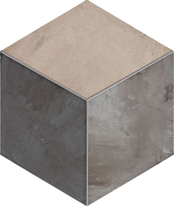 TERRA ROMBO HEXAGONAL - 25x21,6 cm - GRIS - Carrelage hexagonal motif cube