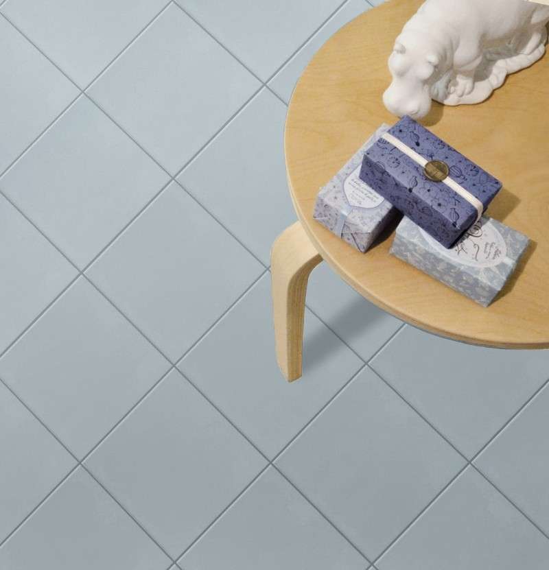 1900 CELESTE 20 x 20 cm Carrelage uni bleu claire