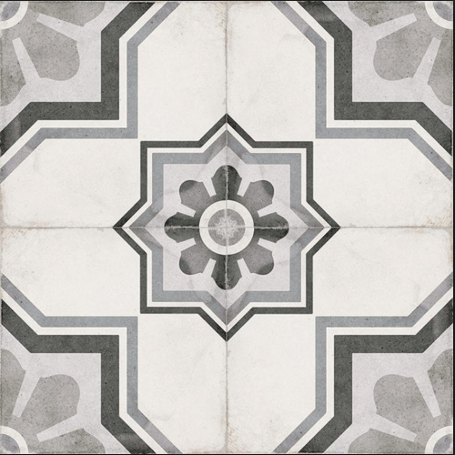 ART NOUVEAU - CAPITOL GREY -  Carrelage 20X20 cm aspect ciment vieili gris