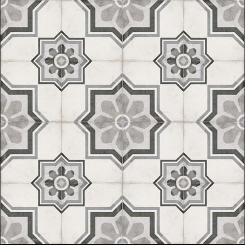 ART NOUVEAU - CAPITOL GREY -  Carrelage 20X20 cm aspect ciment vieili gris